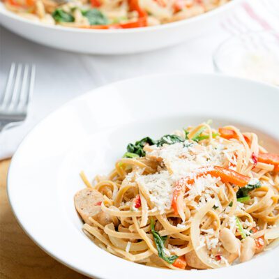 Light and Easy Chicken Sausage Pasta Skillet