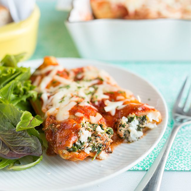 Light and Easy Manicotti Recipe