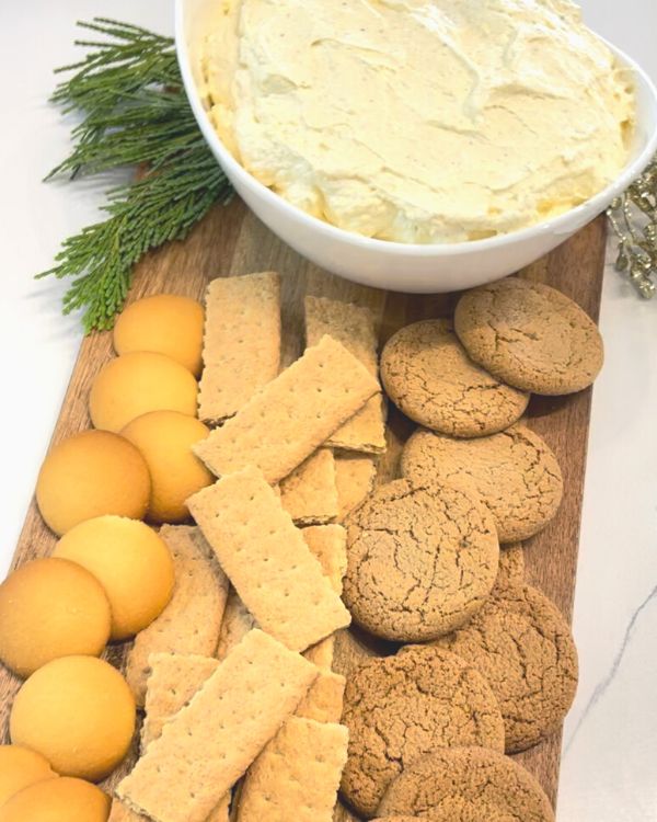 easy eggnog dessert dip