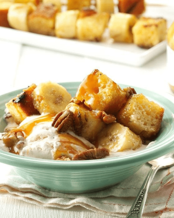 Banana Butter Pecan Kabobs