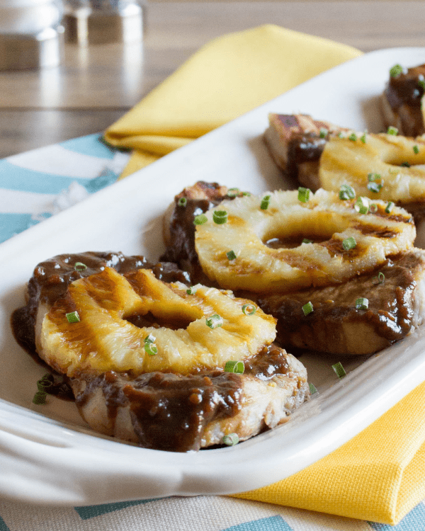 Fourth of July Grilling Menu: Pineapple Teriyaki Pork Chops