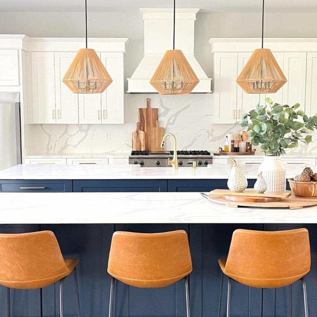 Farmhouse boho kitchen.