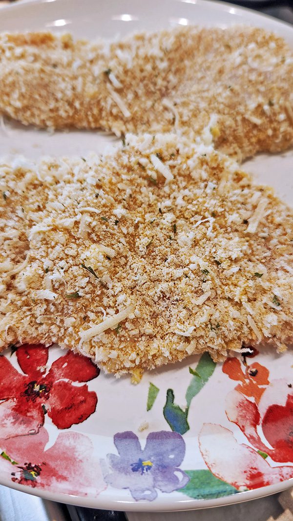 Chicken Coated in Breadcrumbs