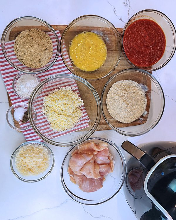 Air Fryer Chicken Parmesan Ingredients