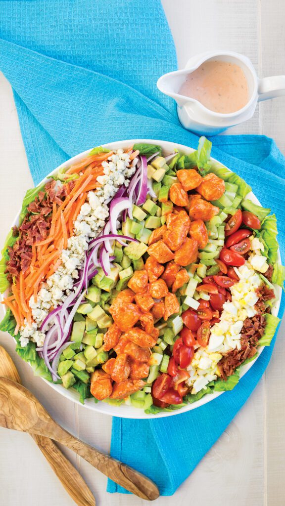 Buffalo Chicken Cobb Salad with Dressing