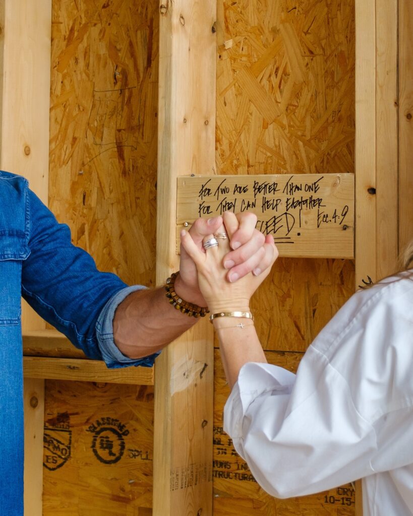 Praying over new home