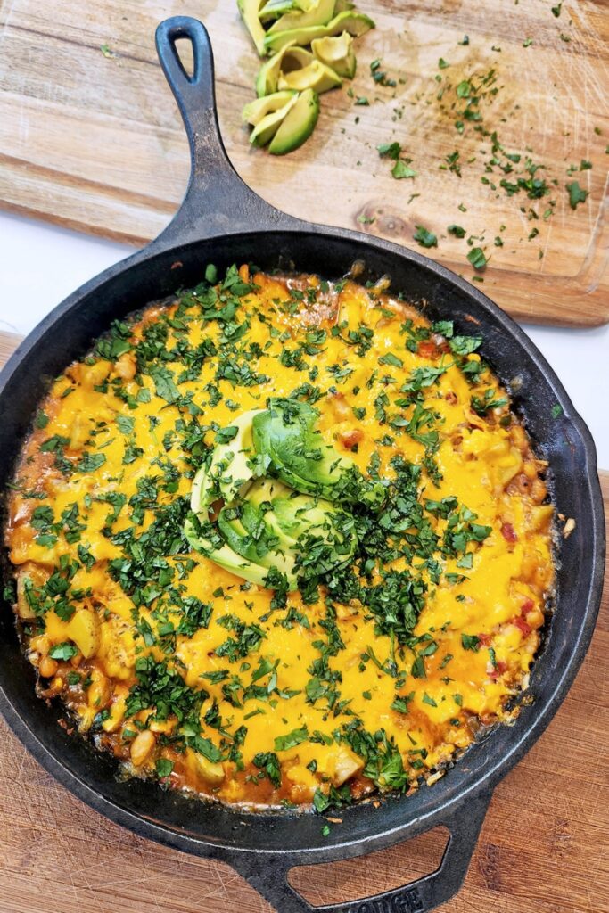 White Chicken Chili Skillet Recipe