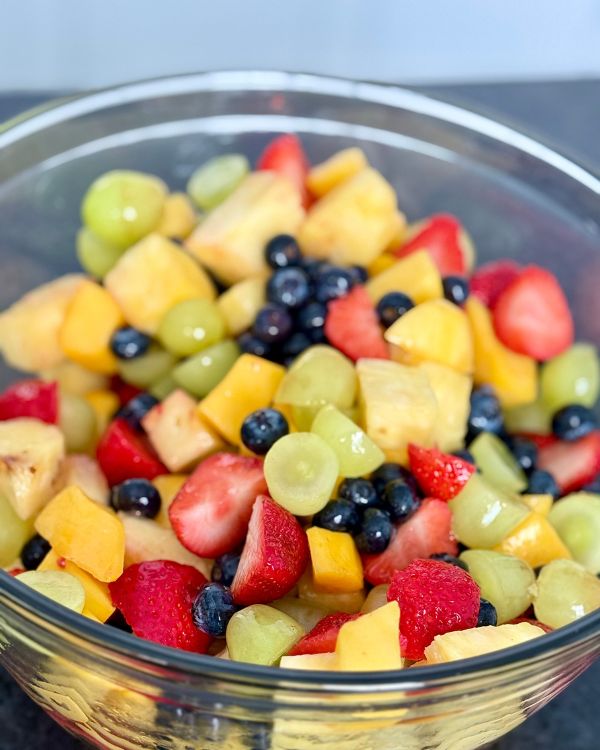 bright and fresh fruit salad